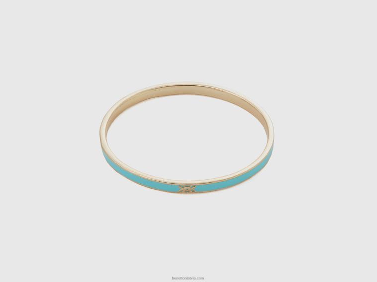 debesu zils 4042V745 sievietes Benetton plāna debeszila rokassprādze