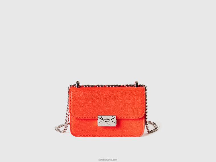 apelsīns 4042V832 sievietes Benetton maza oranža soma